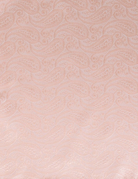 Coral Paisley Pocket Square - 100% Silk