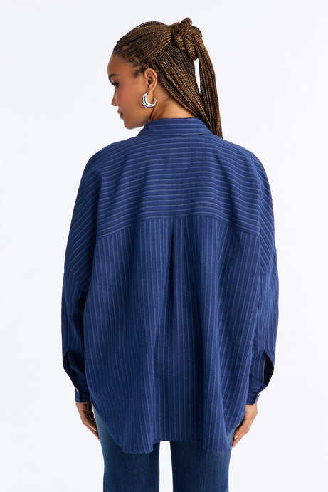 Make My Move Pinstripe Shirt
