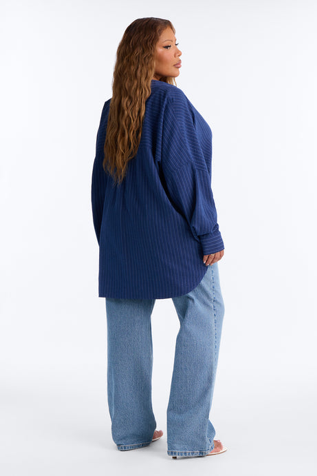 Make My Move Pinstripe Shirt