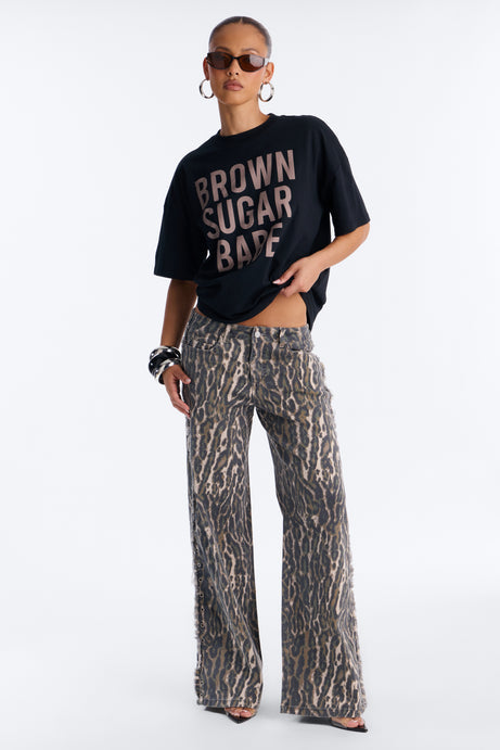 Brown Sugar Babe Washed Tee