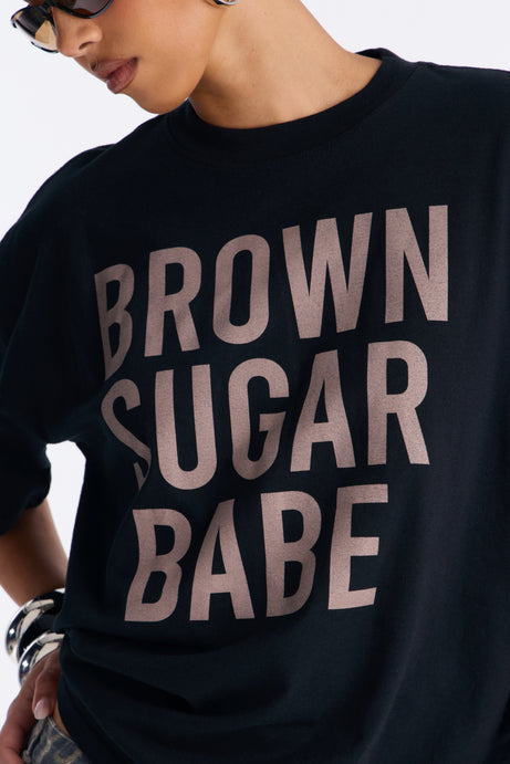 Brown Sugar Babe Washed Tee