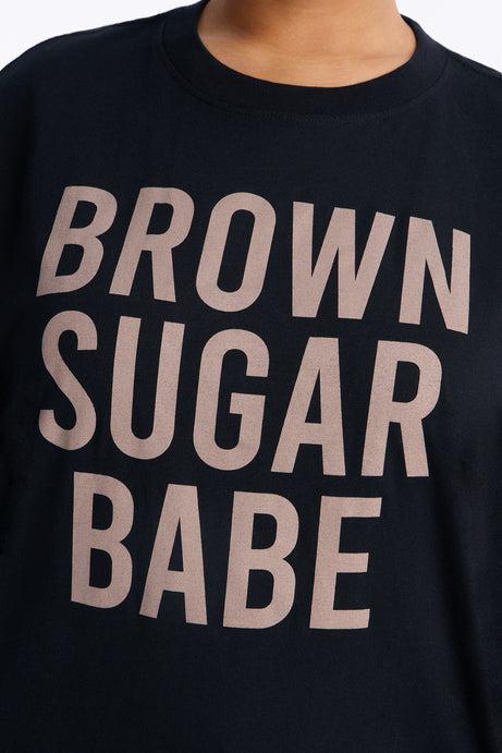 Brown Sugar Babe Washed Tee
