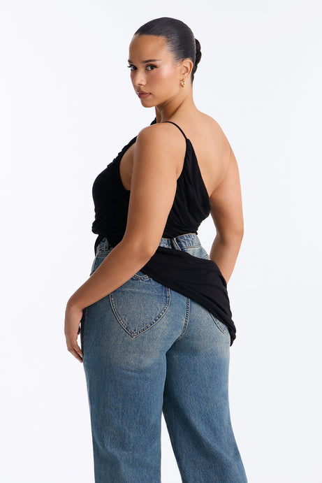 Sierra Ruched One Shoulder Drape Top