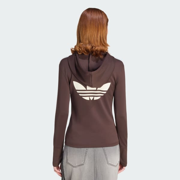 HOODED TREFOIL ZIPPER Jacket