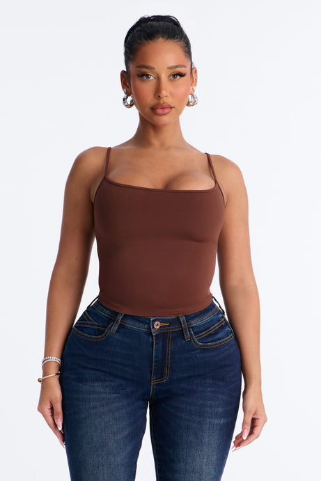 On The Go Spaghetti Strap Tank Top