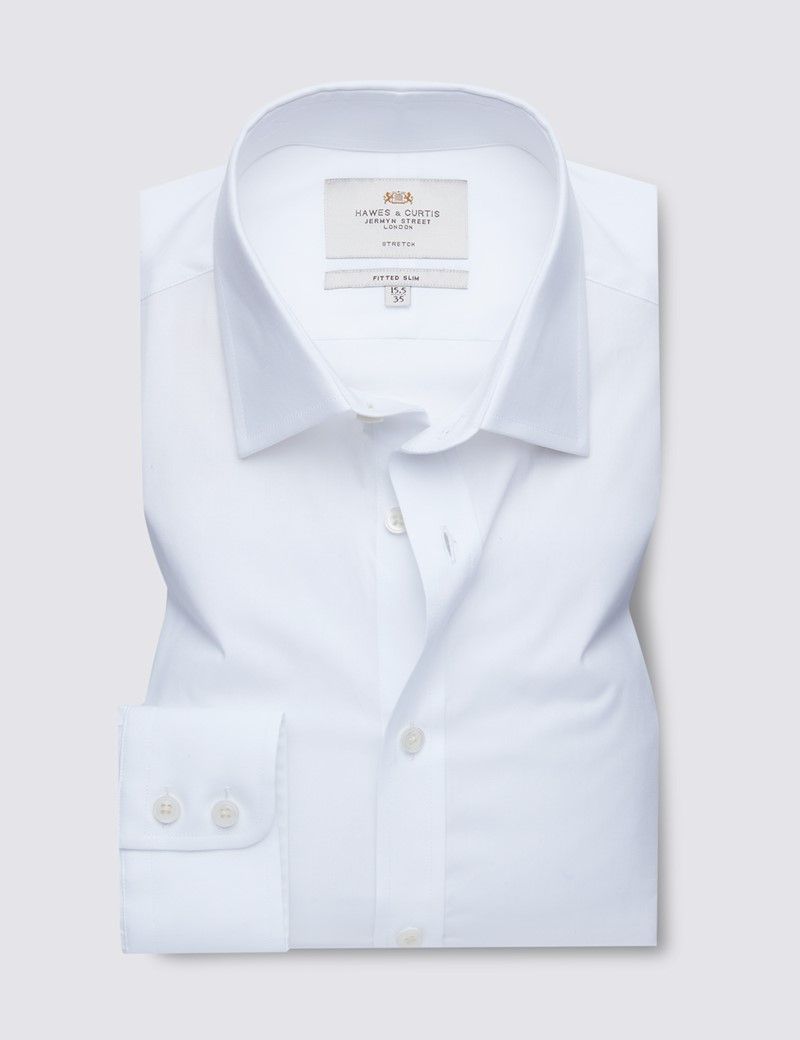 Fitted Slim White Shirt