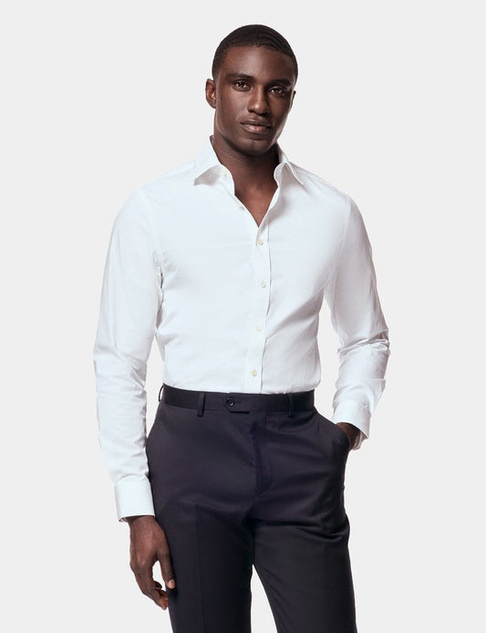 Fitted Slim White Shirt