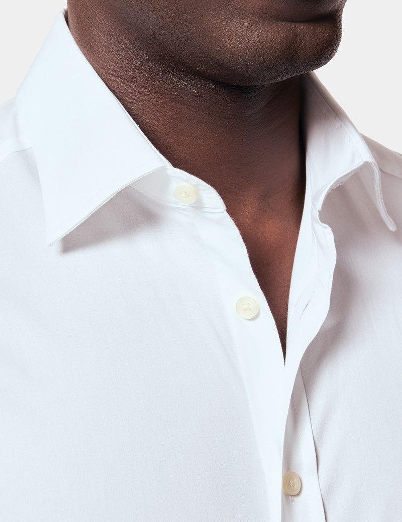 Fitted Slim White Shirt