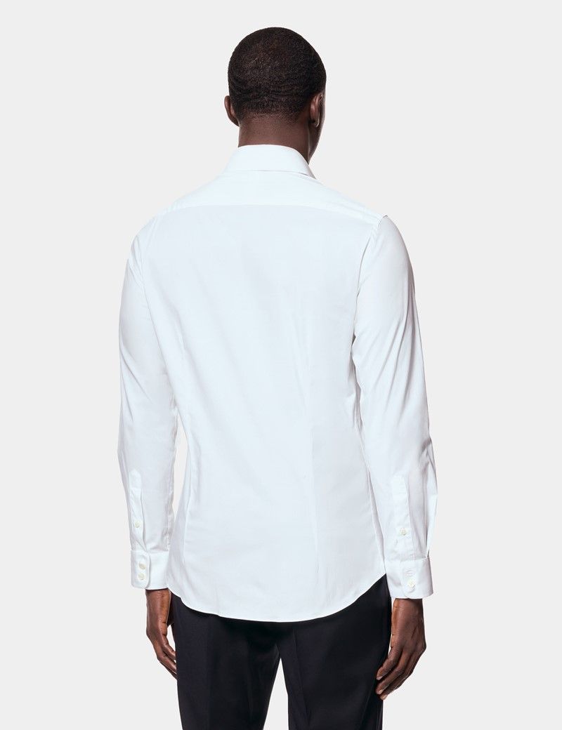 Fitted Slim White Shirt