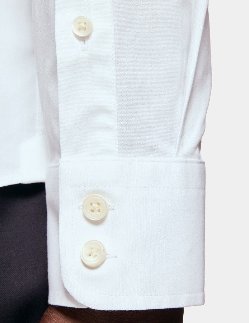 Fitted Slim White Shirt