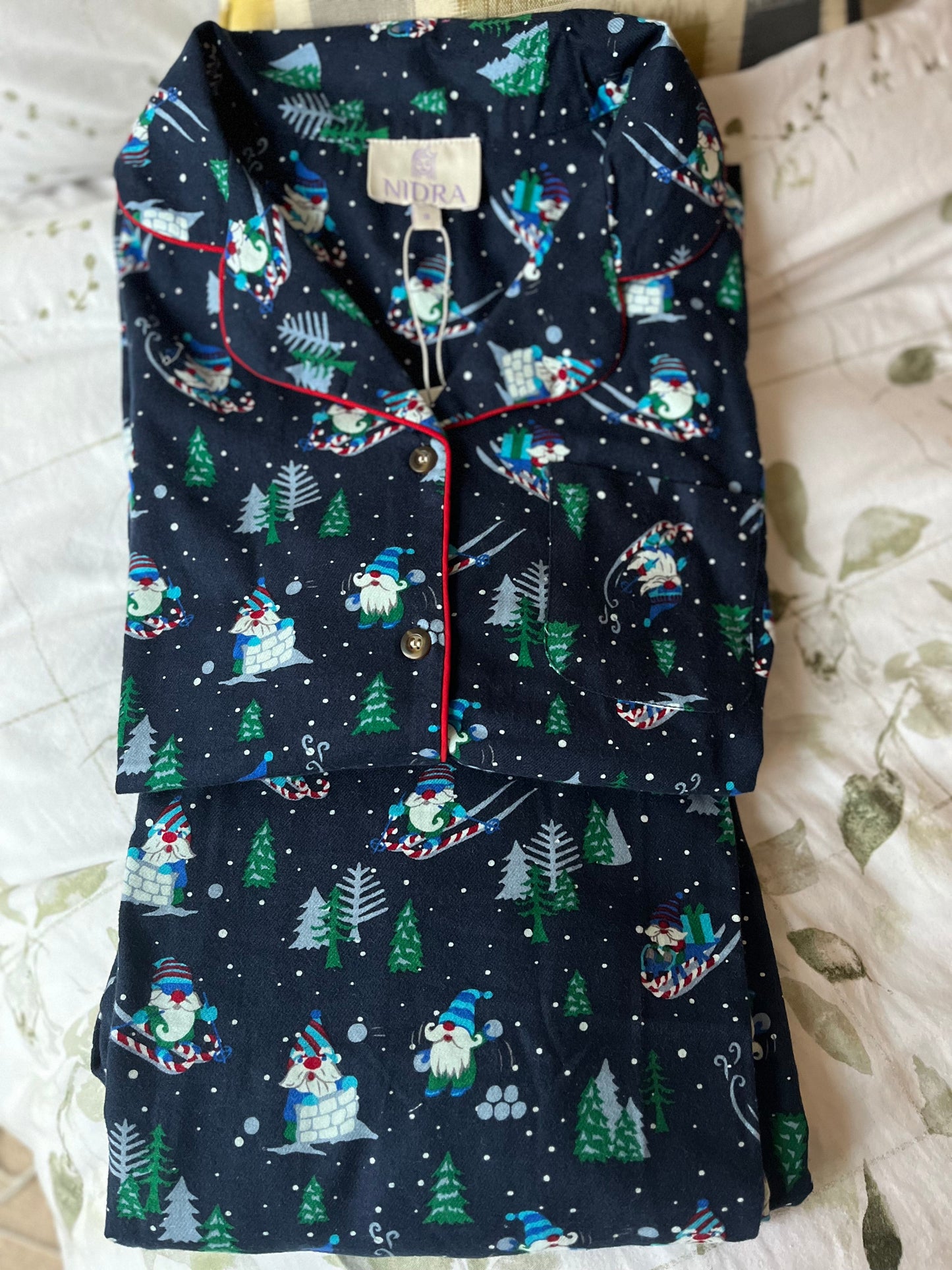 Santa on Skis PJ's