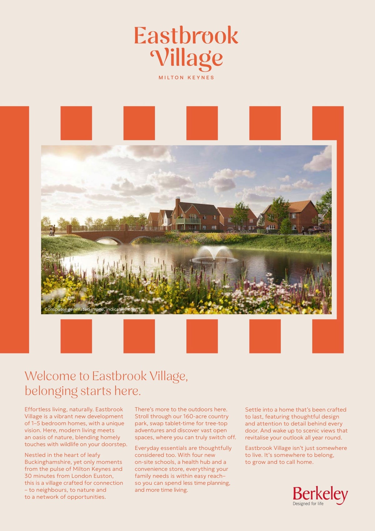 Eastbrooke Village — One to Five Bedroom  Affordable Ultra Luxury Homes and Apartments — Essential Lifestyle Masterpiece — Milton Keynes Buckinghamshire