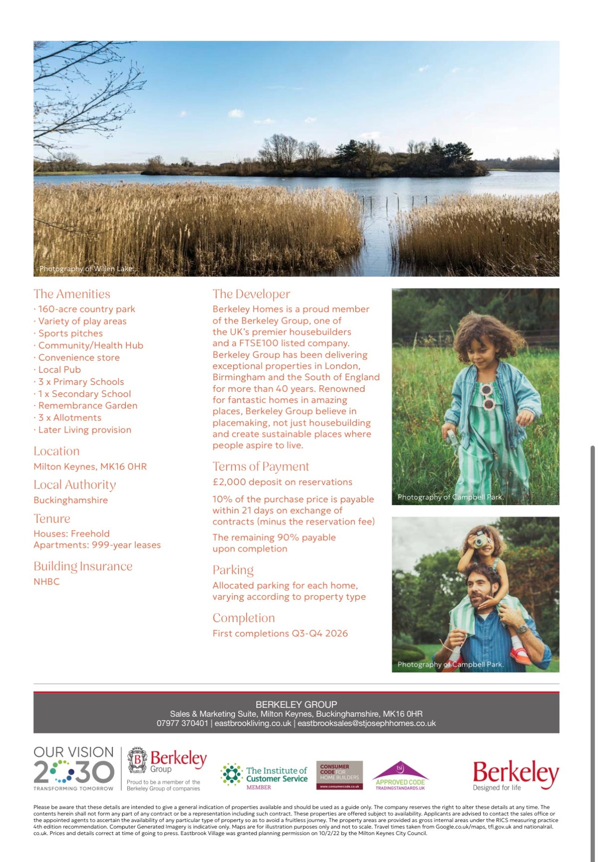 Eastbrooke Village — One to Five Bedroom  Affordable Ultra Luxury Homes and Apartments — Essential Lifestyle Masterpiece — Milton Keynes Buckinghamshire