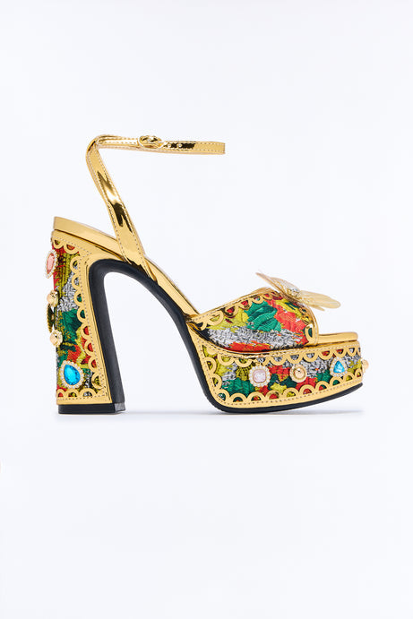 Impress Embellished Platform Heels