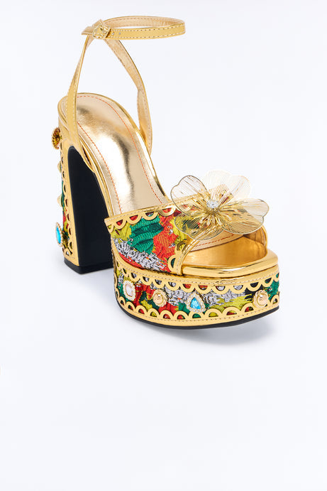Impress Embellished Platform Heels