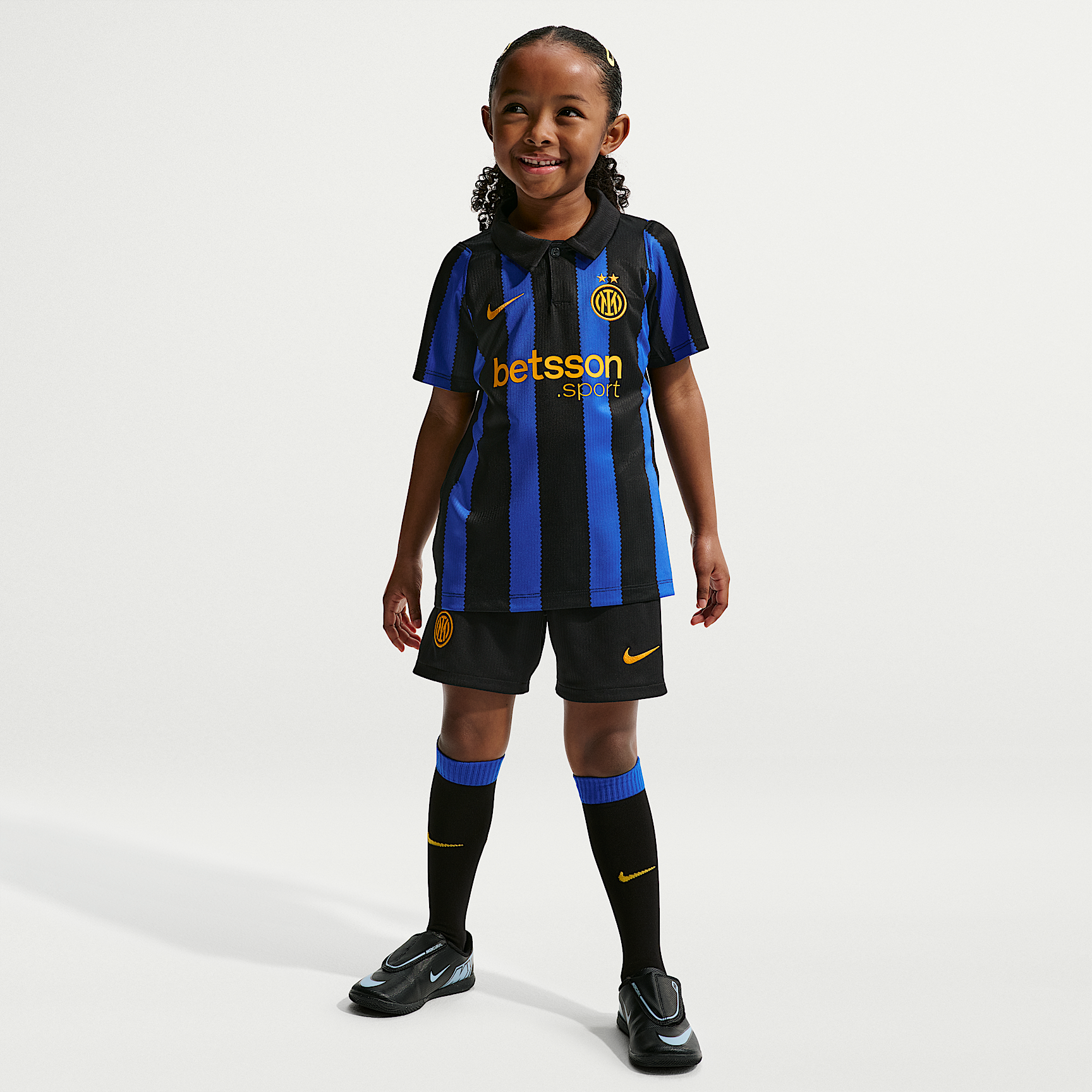 Inter Milan 2026 Stadium Home Younger Kids' Nike Football Replica 3-Piece Kit