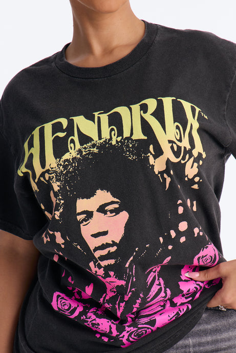 Jimi Hendrix Rose Washed Tee