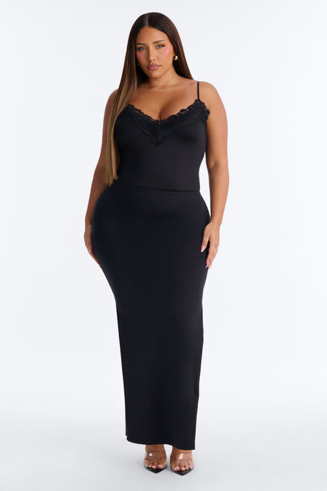 Victoria Lace Trim Cami Bodysuit