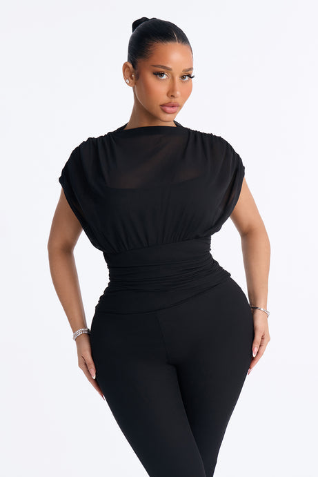 Ivanna Mesh Skinny Jumpsuit