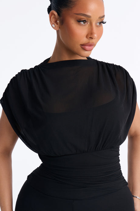 Ivanna Mesh Skinny Jumpsuit
