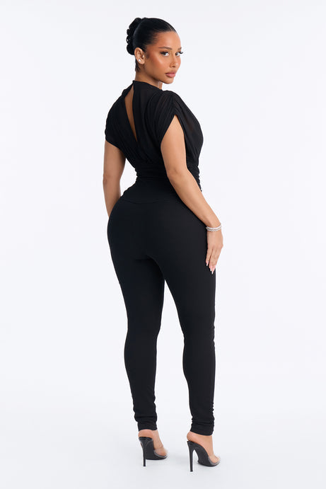 Ivanna Mesh Skinny Jumpsuit