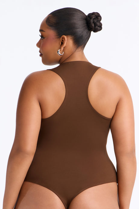 Sarafiena Double Lined Scoop Neck Bodysuit