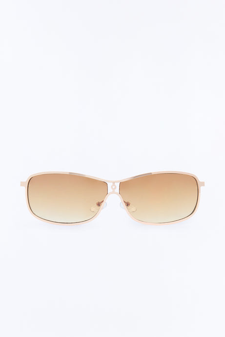 At The Distance Sunglasses - Gold/Brown
