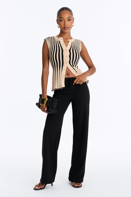 Shania Striped Sweater Vest