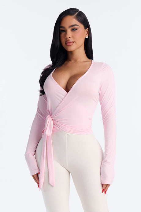 Elle Long Sleeve Wrap Top