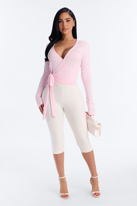 Elle Long Sleeve Wrap Top