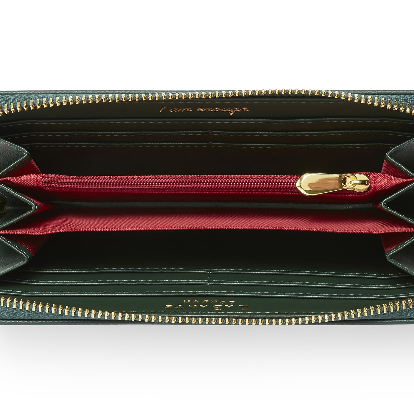 Serene Forest Green Zip Around Wallet - Interactive Group