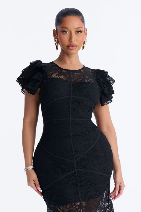 Starlet Lace Midi Dress