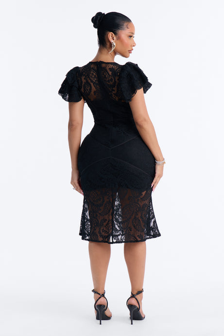 Starlet Lace Midi Dress