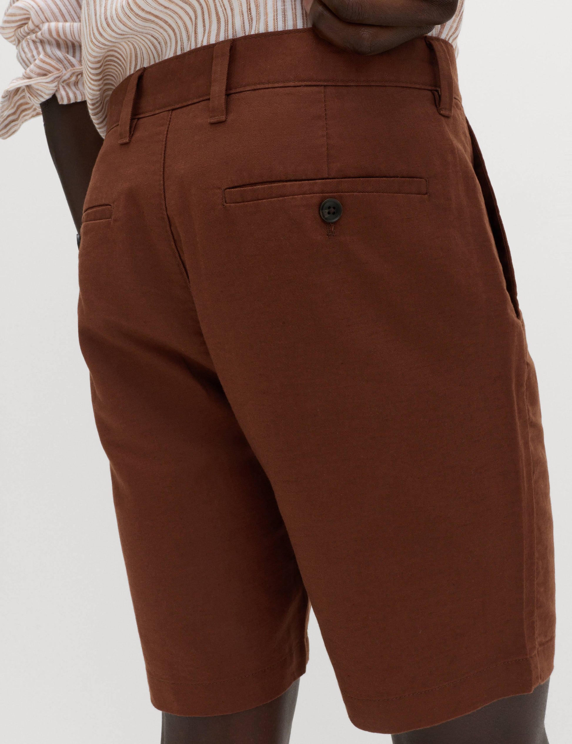 Linen Blend Chino Shorts