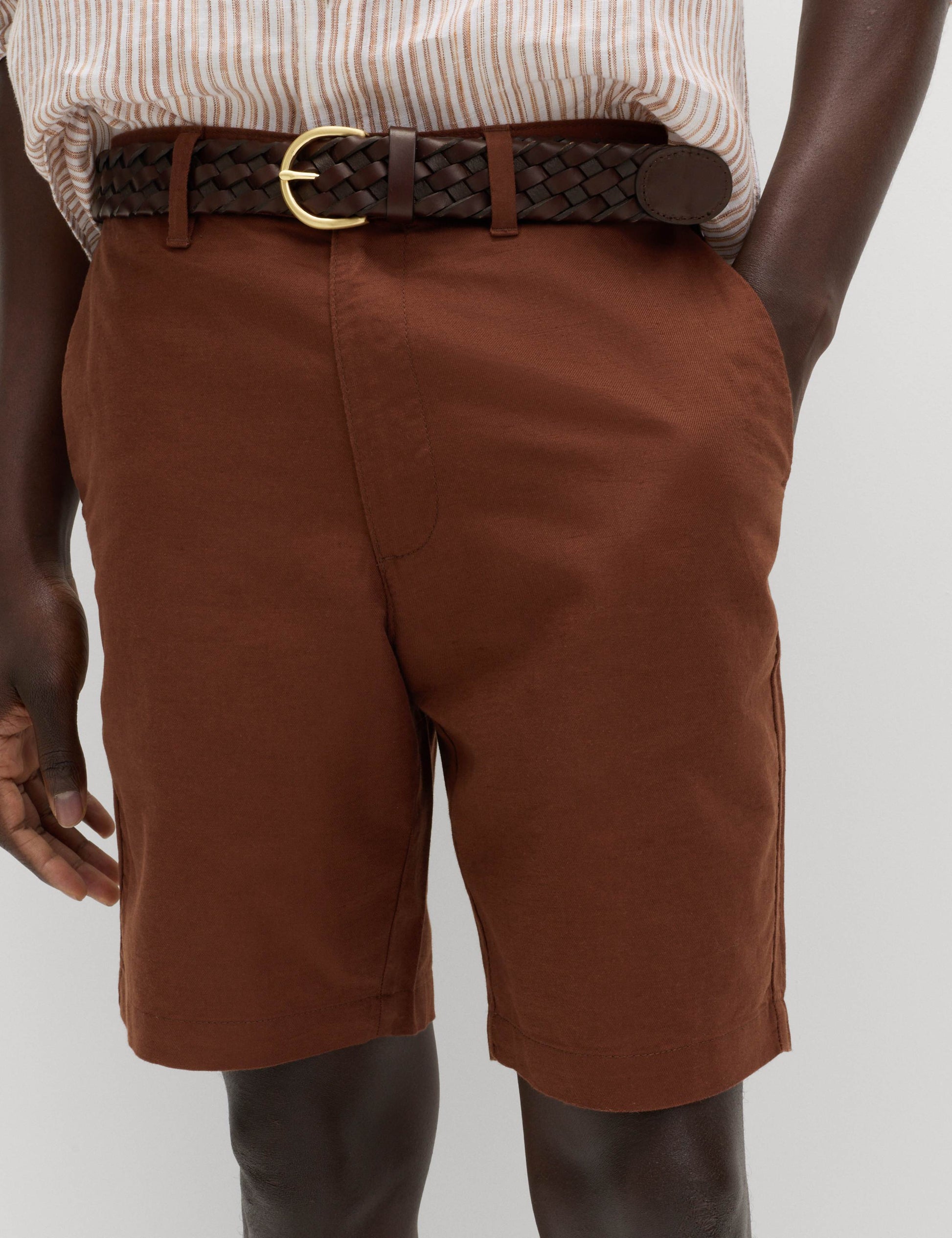 Linen Blend Chino Shorts