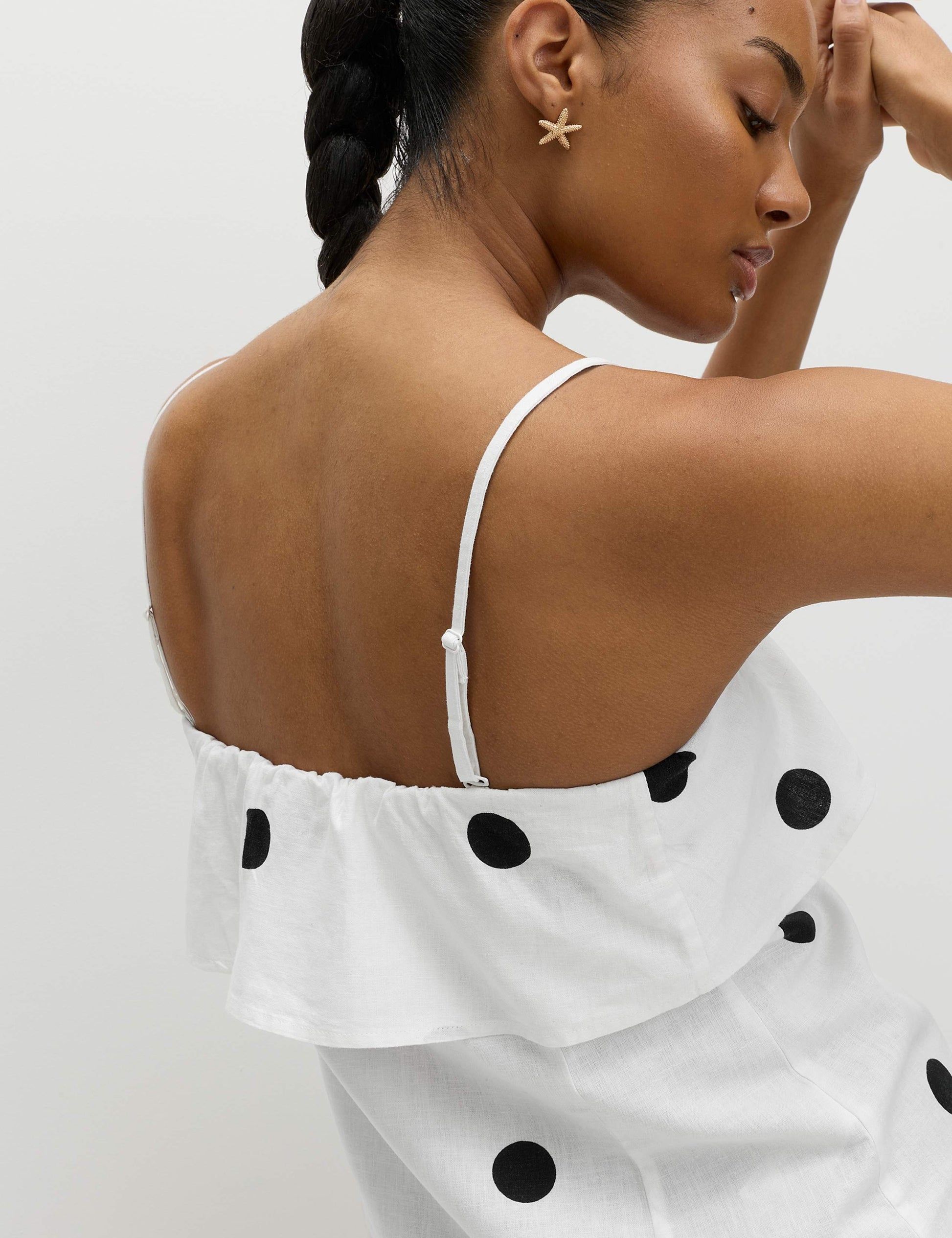 Linen Rich Printed Cami Top