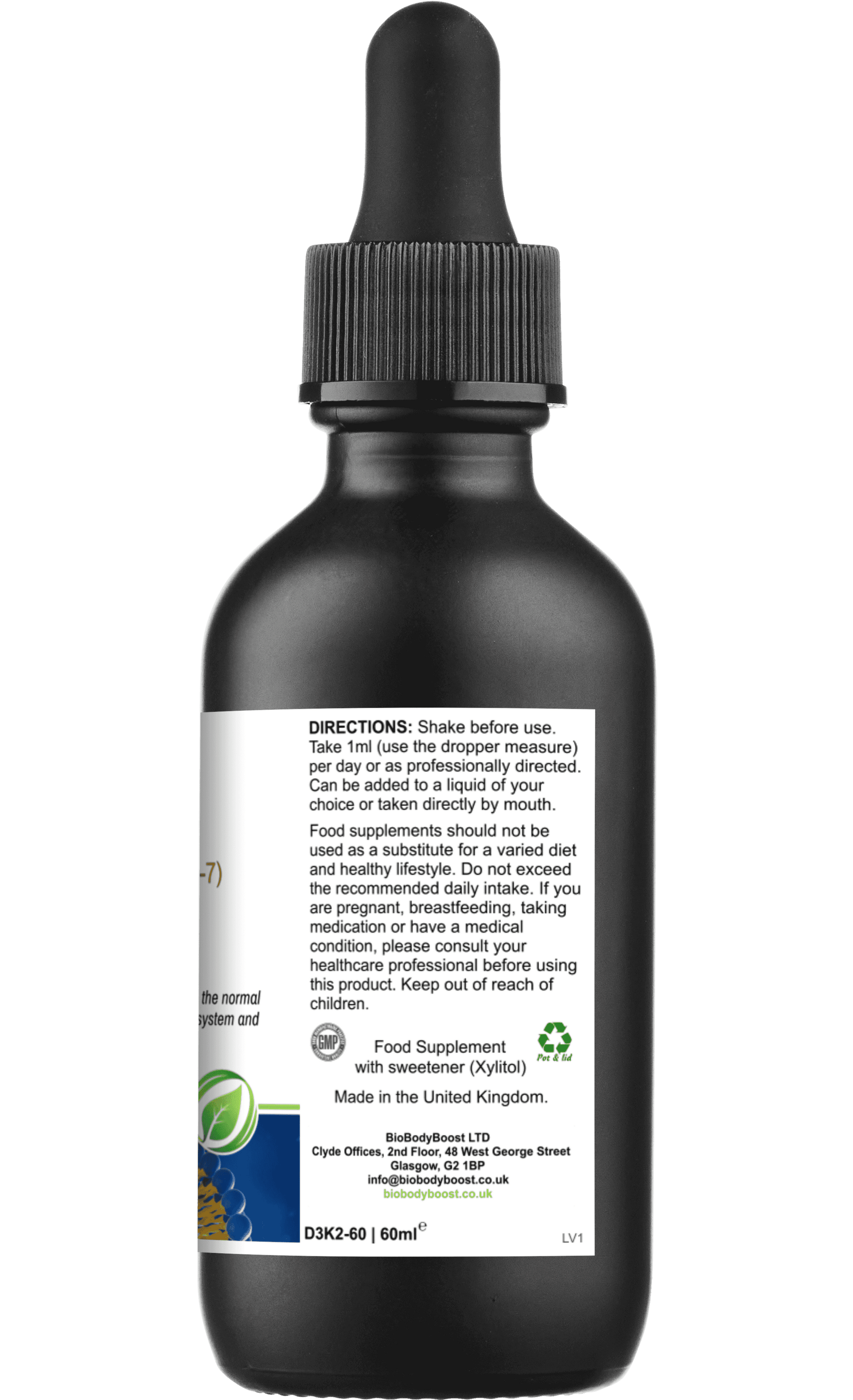 Lipovita Vitamin D3 K2 Liposomal Drops for Bone and Immune Support - Interactive Group