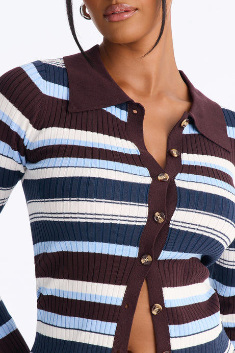 Moonlit Nights Striped Cardigan
