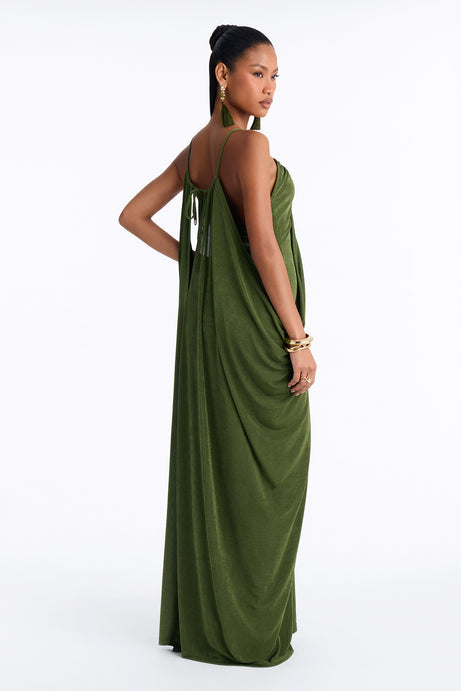 Meet You There Draped Maxi Dress