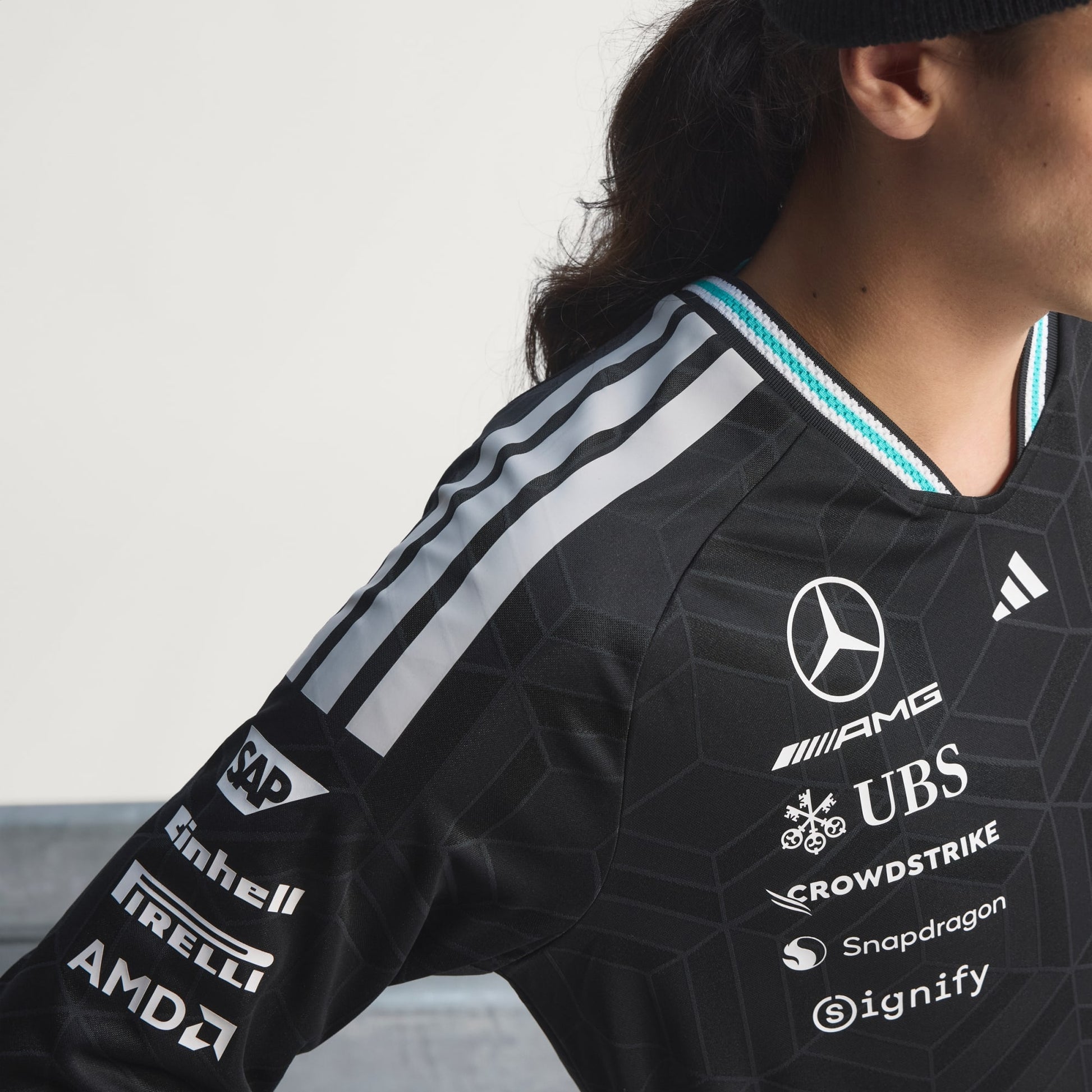 MERCEDES - AMG PETRONAS FORMULA 1 TEAM DRIVER JERSEY AUTHENTIC LONGSLEEVE