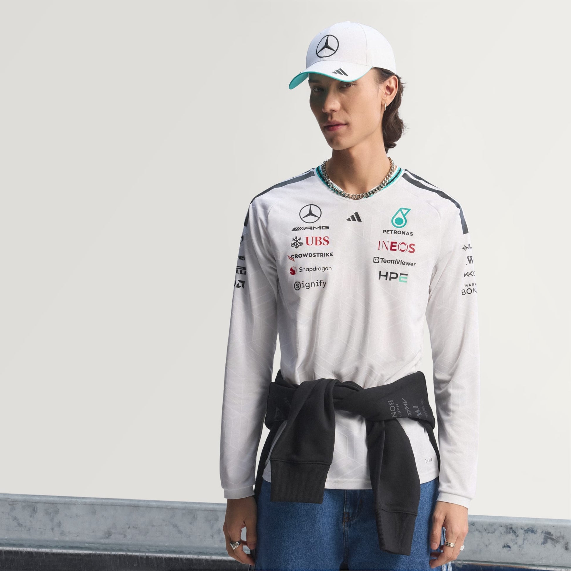 MERCEDES - AMG PETRONAS FORMULA 1 TEAM DRIVER JERSEY AUTHENTIC LONGSLEEVE