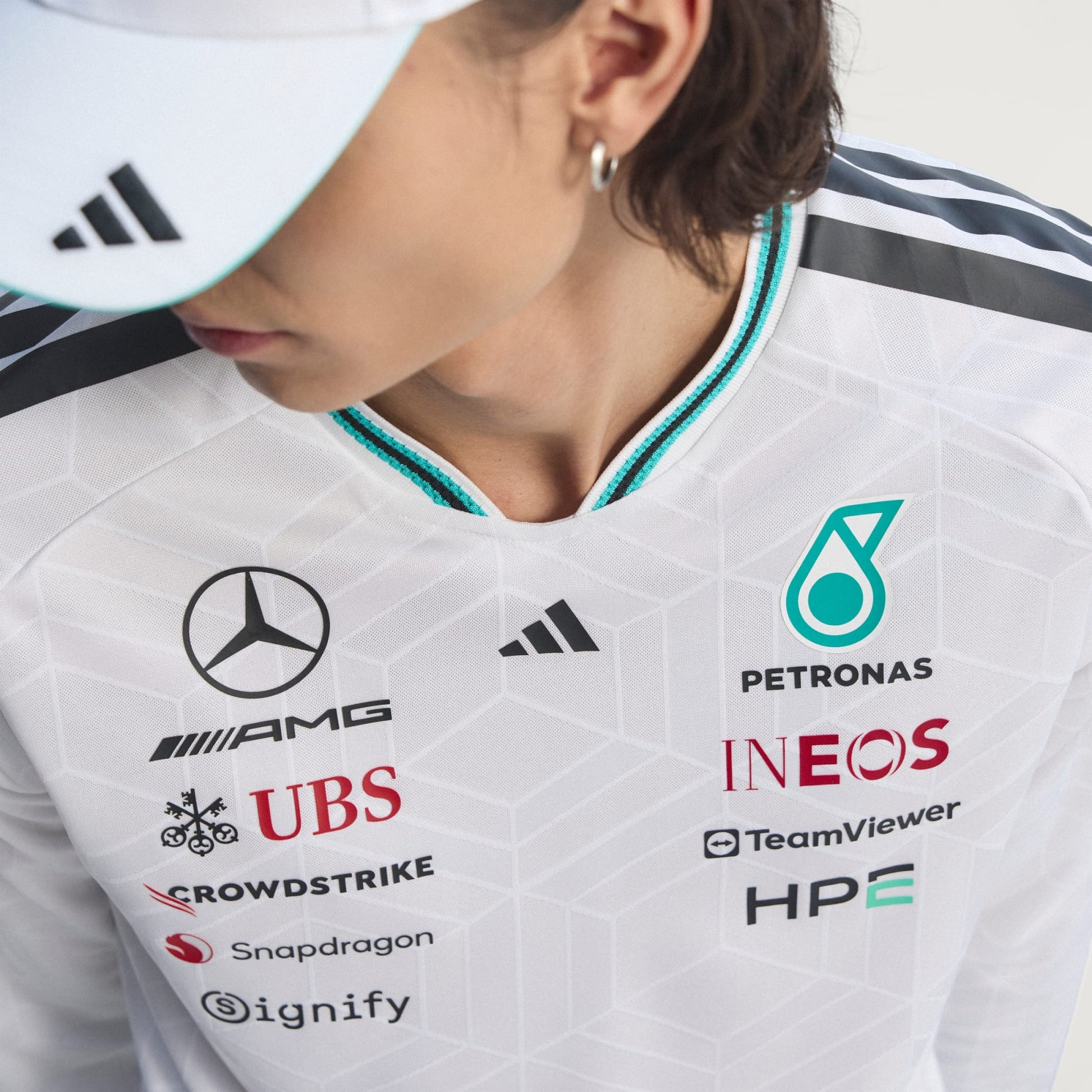 MERCEDES - AMG PETRONAS FORMULA 1 TEAM DRIVER JERSEY AUTHENTIC LONGSLEEVE