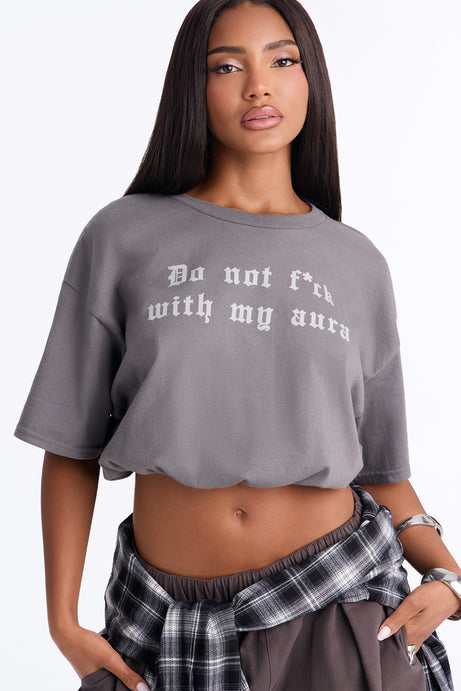 Protect Your Aura Cropped Tee