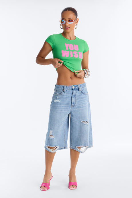 In Your Dreams Baby Tee - Green