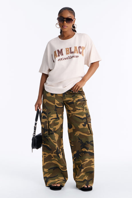 I Am Black Excellence Washed Tee