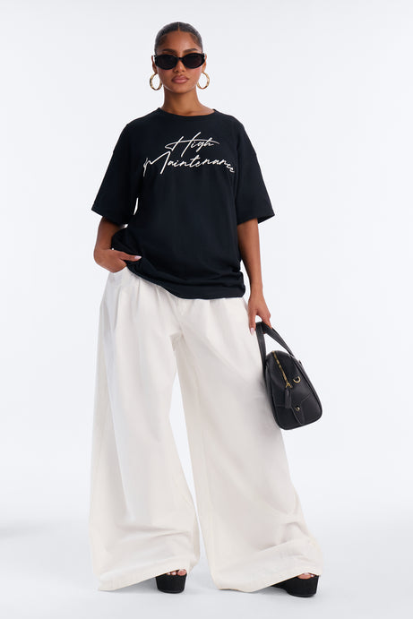 Diva Standards Oversized Tee - Black