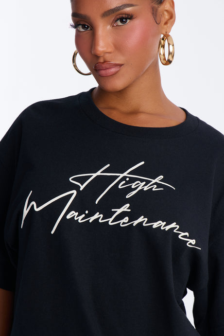 Diva Standards Oversized Tee - Black