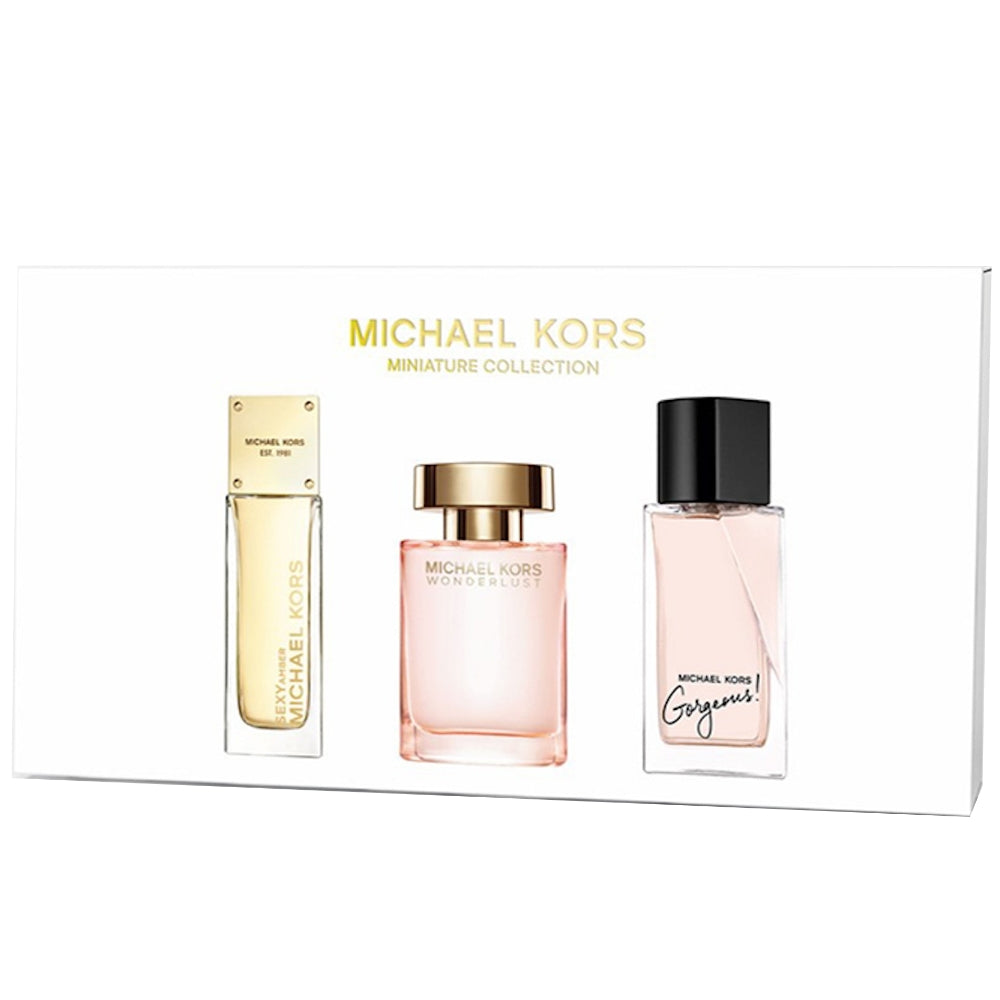 Michael Kors 3 Piece Miniature Discovery Fragrance Gift Set 3 x 5ml