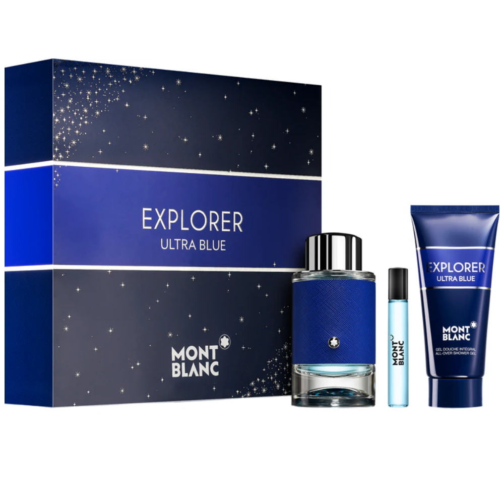 Montblanc Explorer Ultra Blue Eau De Parfum Gift Set 100ml
