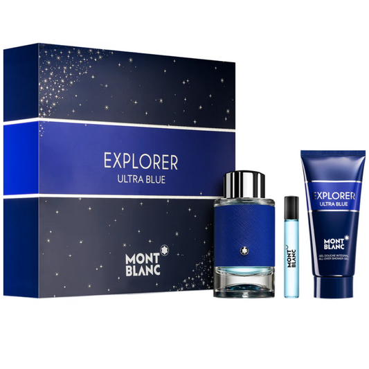 Montblanc Explorer Ultra Blue Eau De Parfum Gift Set 100ml